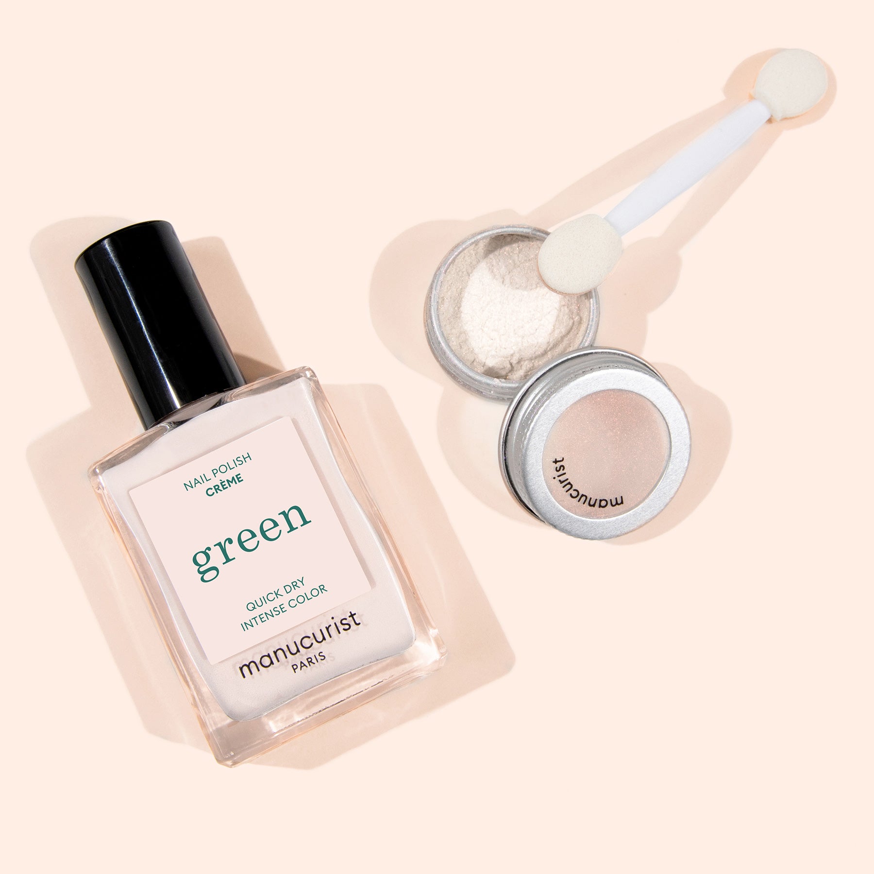 manucurist-the-one-only-duo-nagellack-set-green-flash-green-poudres-glazed-effec image 4