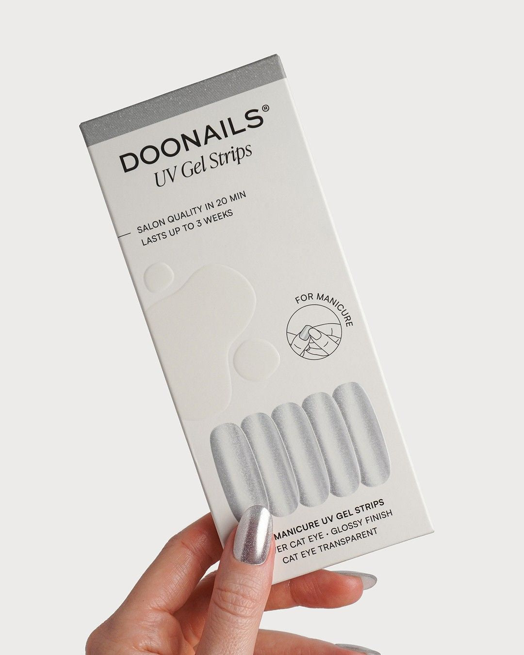 doonails-silver-cat-eye-uv-gel-strips image 3