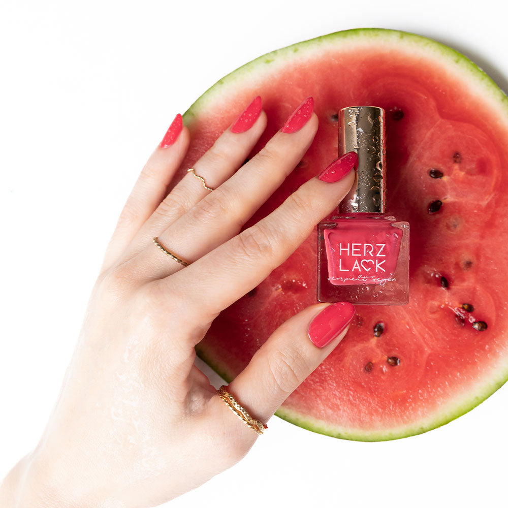 herzlack-wassermelone-nagellack-rot-pink-schimmer-11ml image 8