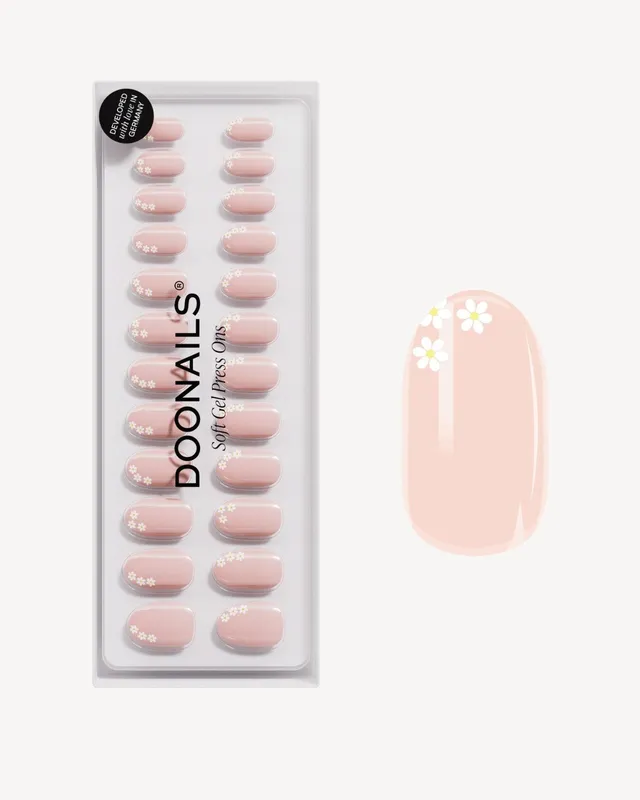 doonails-flower-power-medium-round-soft-gel-press-ons-blumen-n-gel image 1