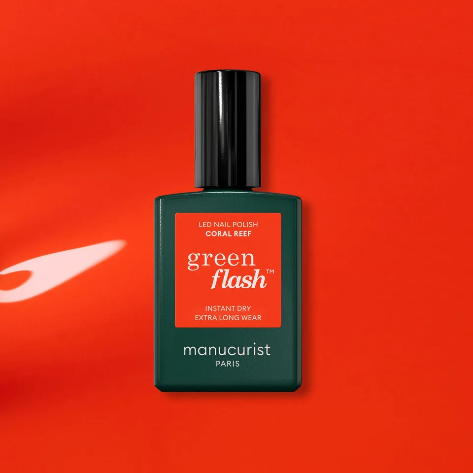 manucurist-green-flash-coral-reef-orangeroter-led-nagellack image 1