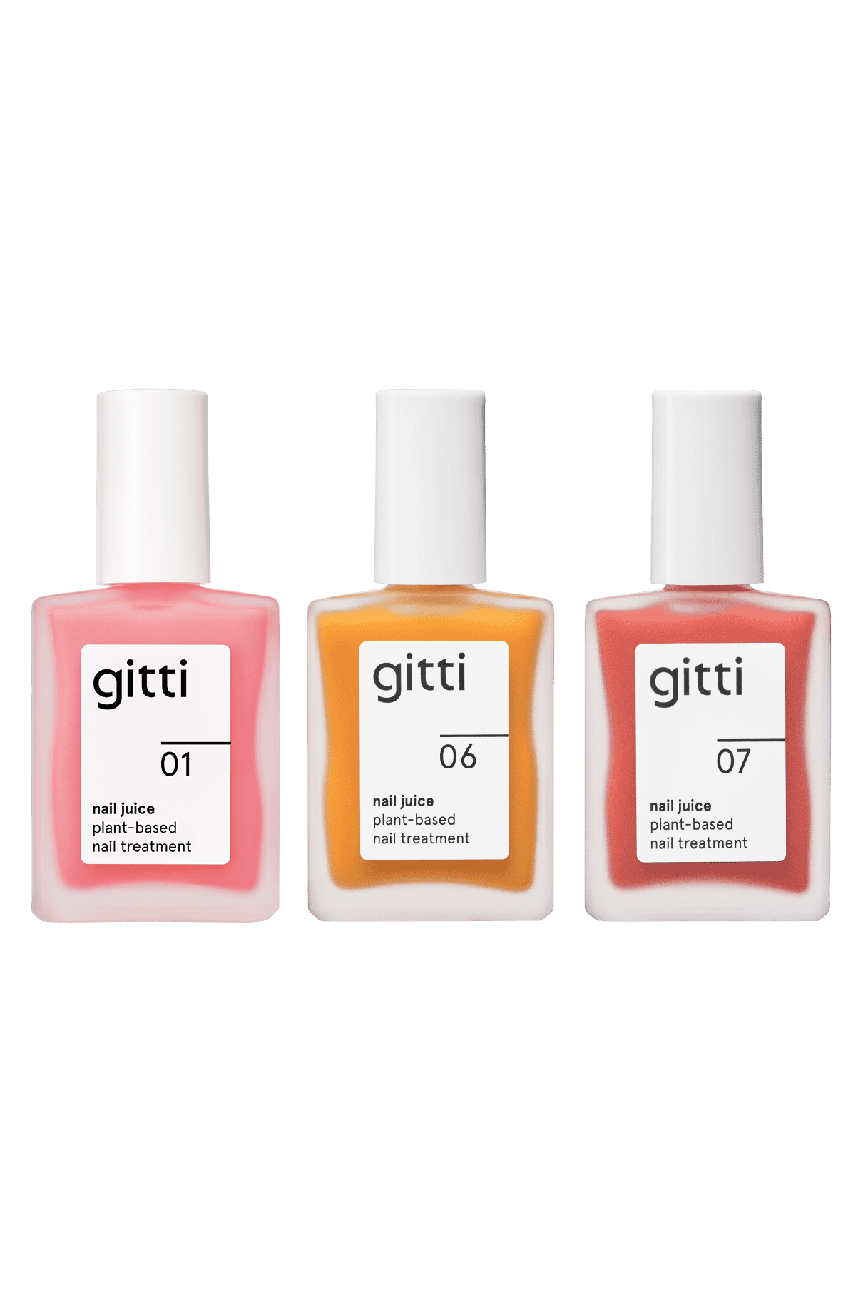 gitti-nail-juice-trio-veganer-pflegelack-im-3er-set-3x-15-ml-nach-wahl image 1