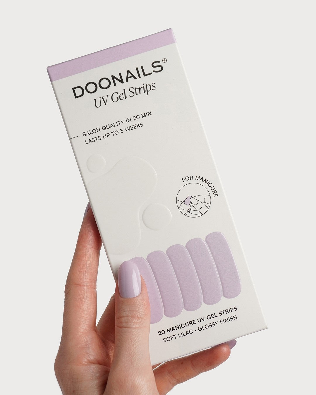 doonails-soft-lilac-uv-gel-strips-k-hles-lavendel image 3
