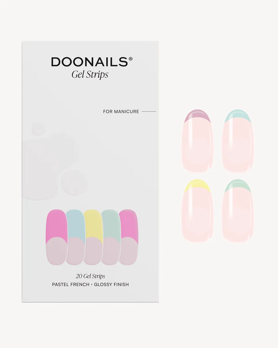 doonails-pastel-french-uv-gel-strips-french-pastell-design image 1