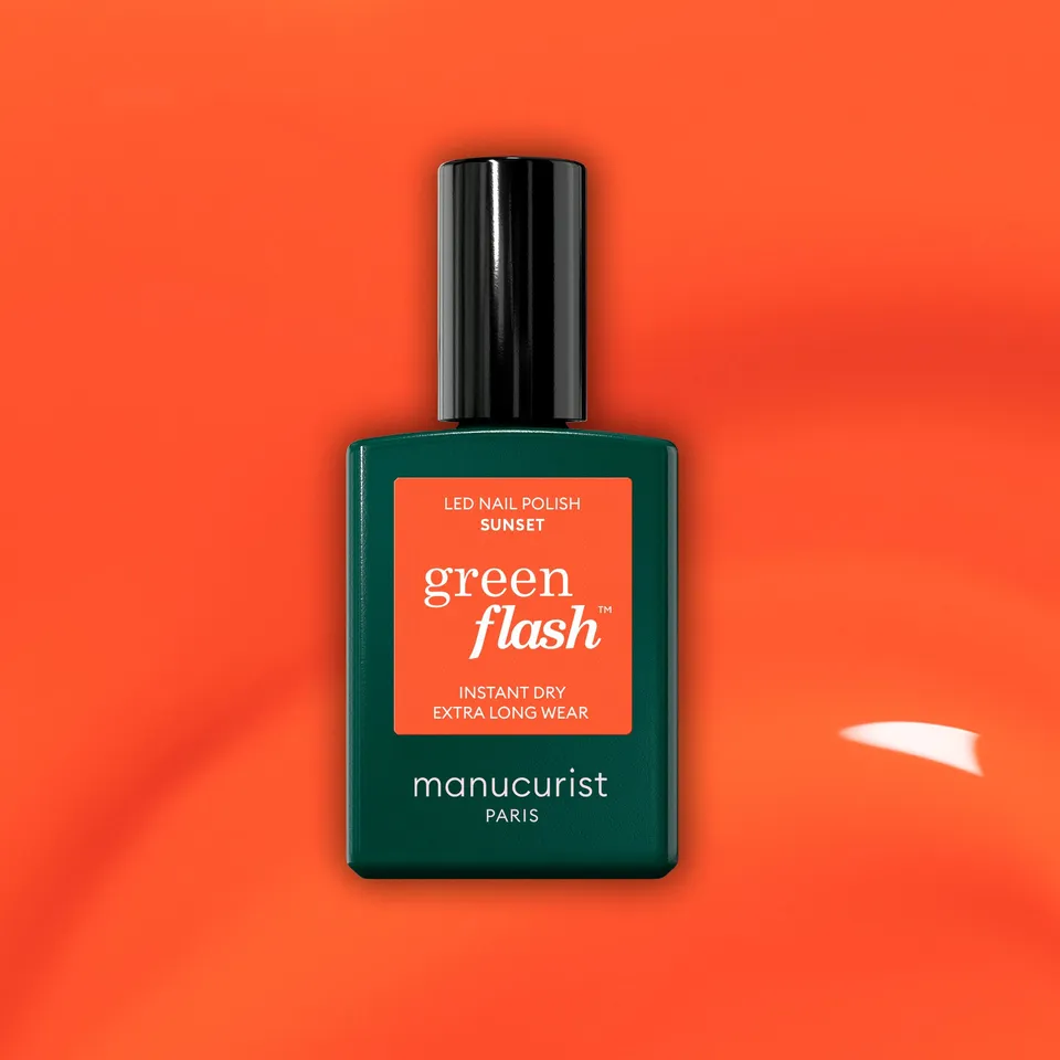 manucurist-green-flash-sunset-veganer-led-nagellack-orange image 1