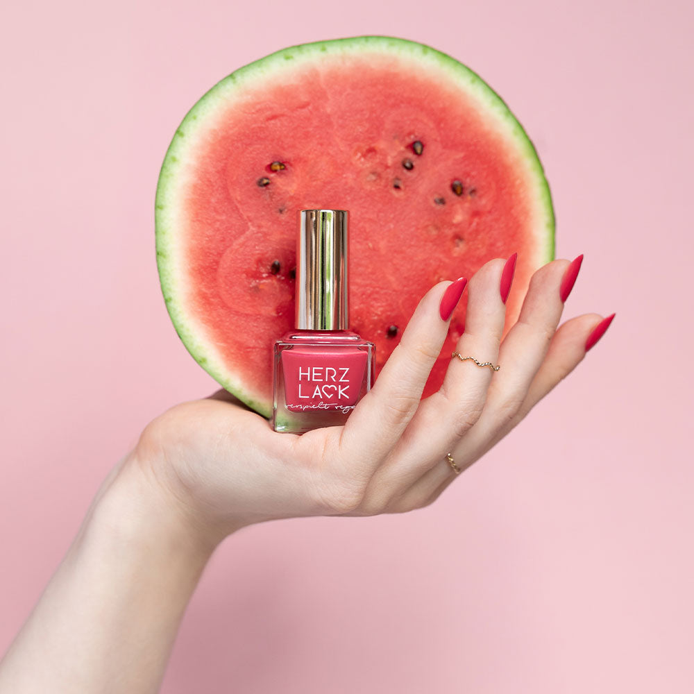 herzlack-wassermelone-nagellack-rot-pink-schimmer-11ml image 6