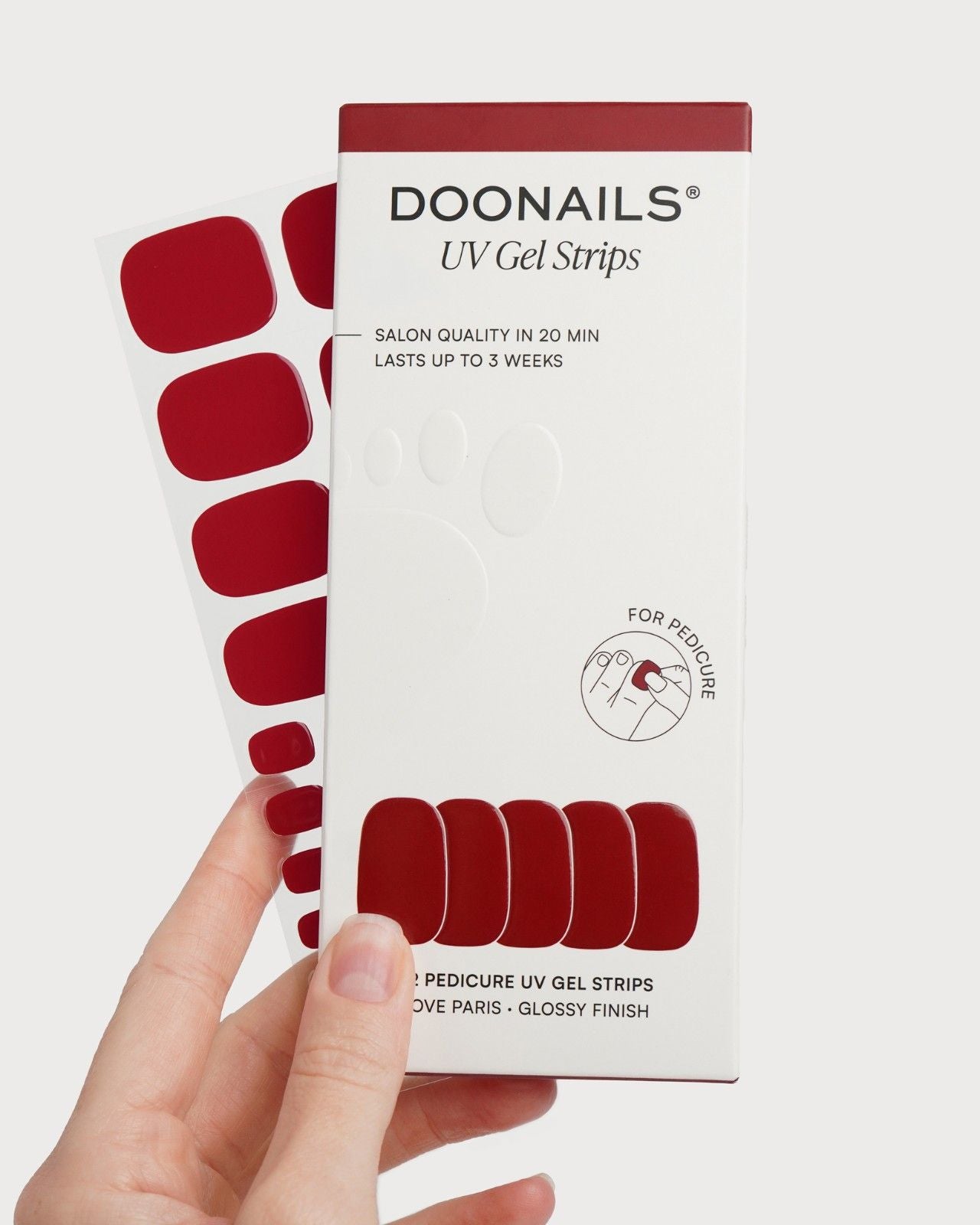 doonails-love-paris-pedik-re-uv-gel-strips-dunkelrot image 3