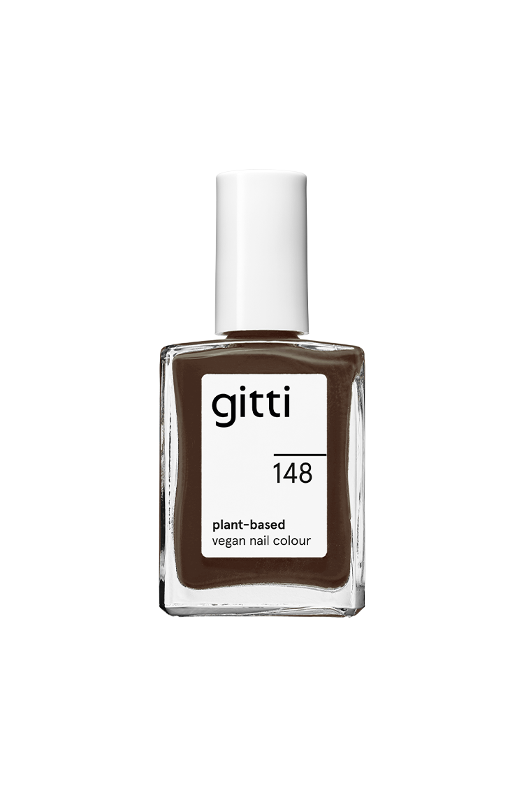 gitti-no-148-pflanzenbasierter-nagellack-intensives-braun image 1