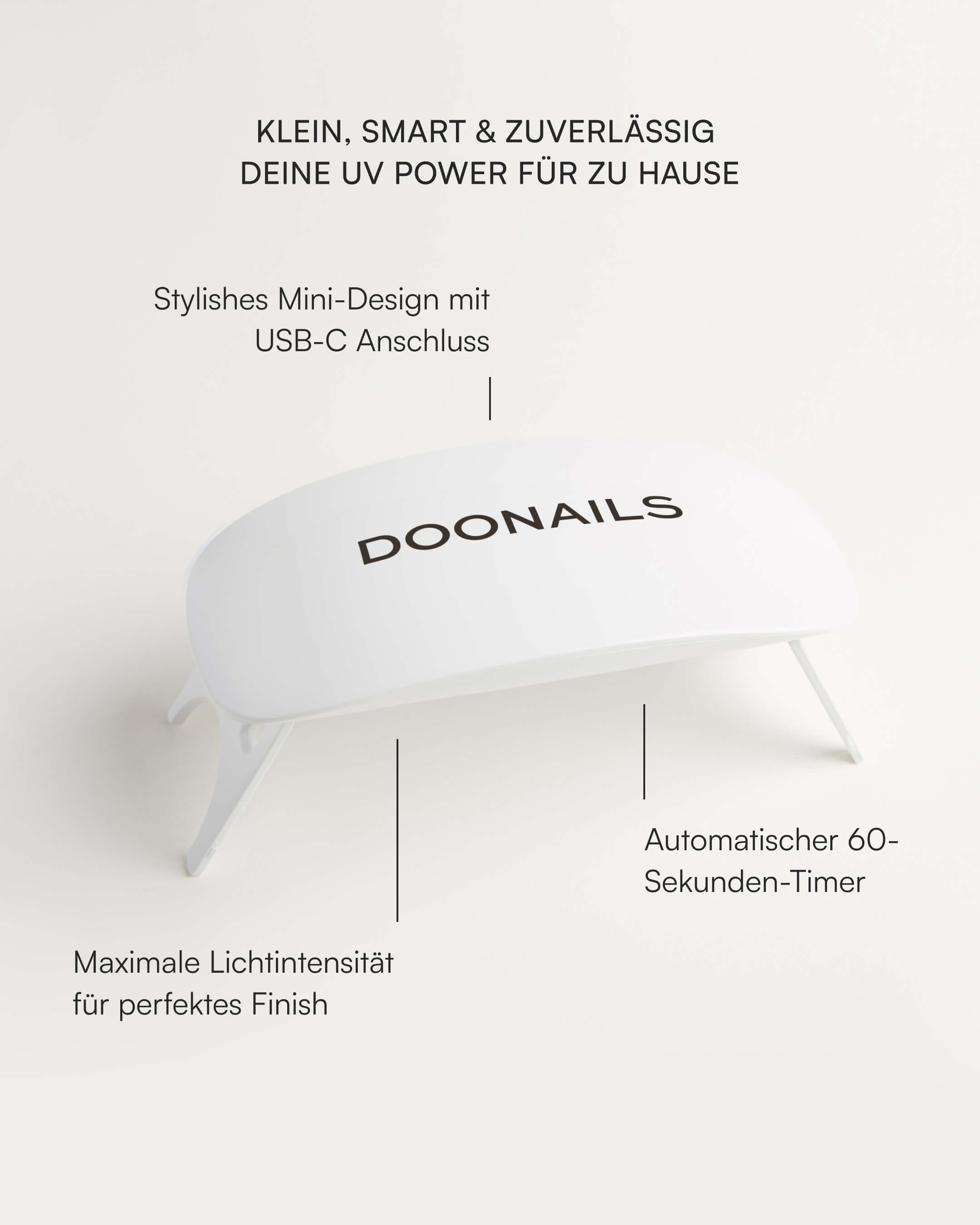 doonails-uv-led-lampe-mit-60-sekunden-timer-und-usb-c image 2