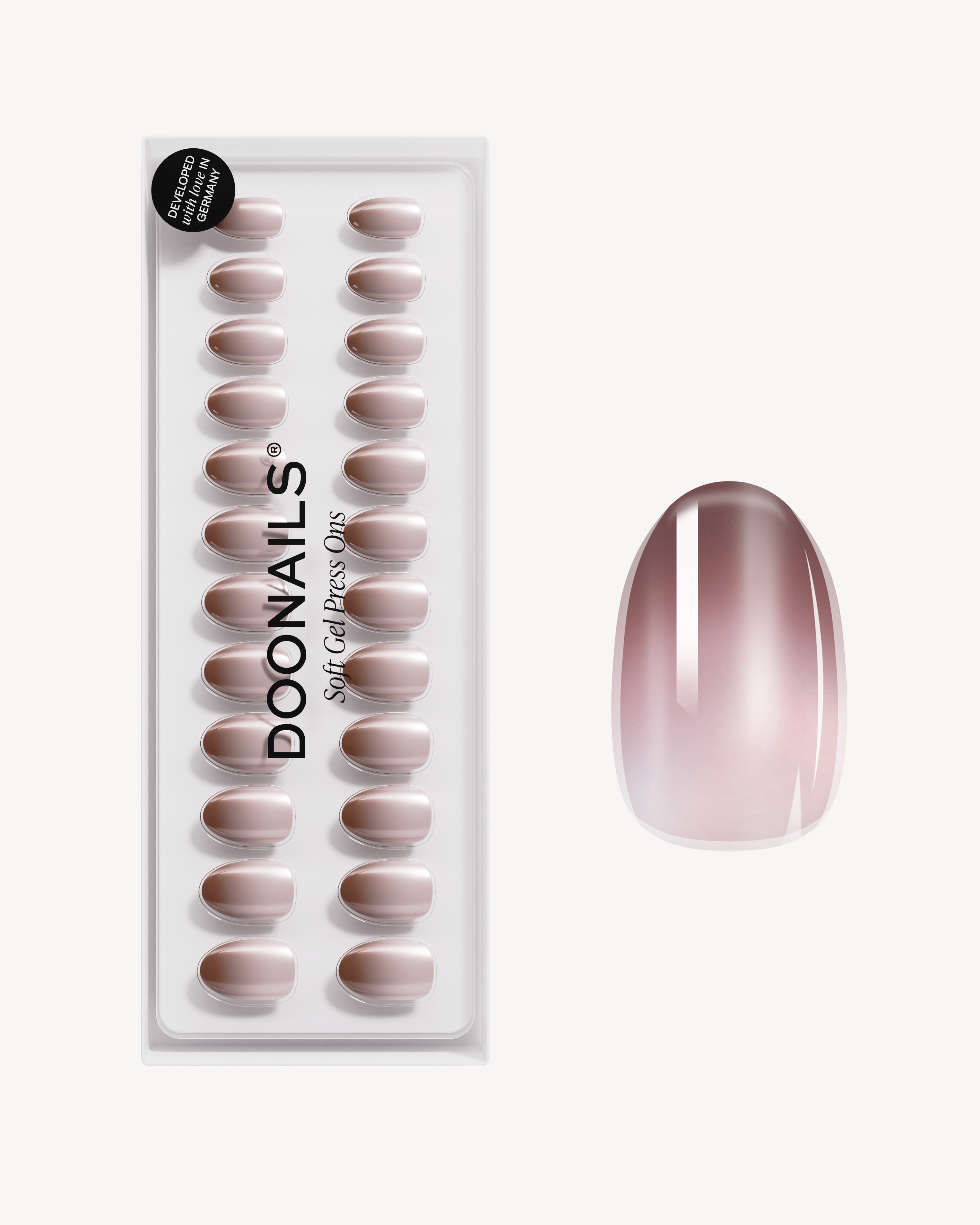 doonails-brownie-short-round-soft-gel-press-ons-nude-ombr-braun image 1