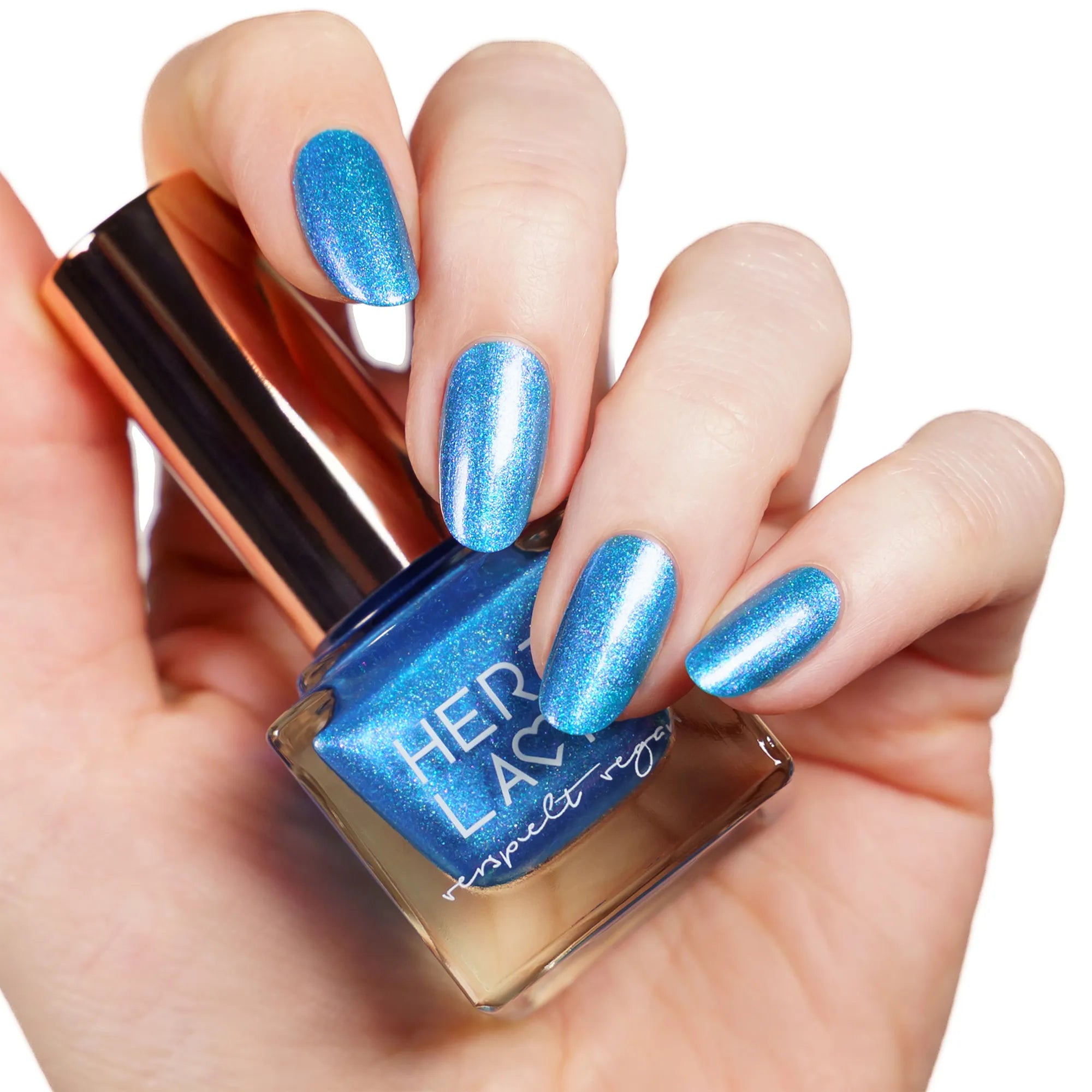 herzlack-meermaid-nagellack-blau-mit-rosa-blau-schimmer-und-holo-11-ml image 2