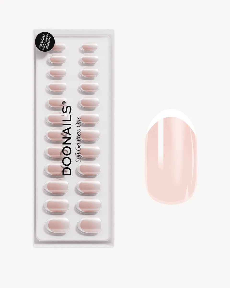 doonails-glazed-french-medium-round-soft-gel-press-ons image 1