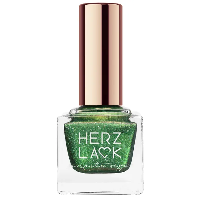 herzlack-oh-tannenbaum-nagellack-gr-n-gold-holo-schimmer-11ml image 1