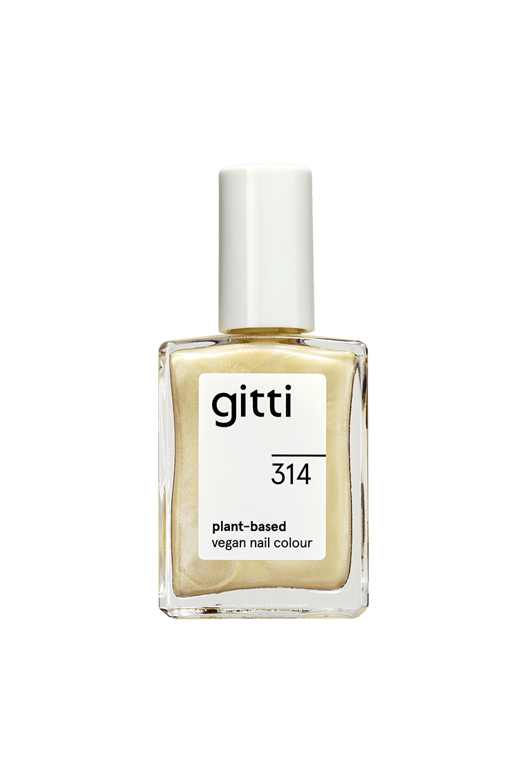 gitti-no-314-pflanzenbasierter-nagellack-metallic-champagner image 1