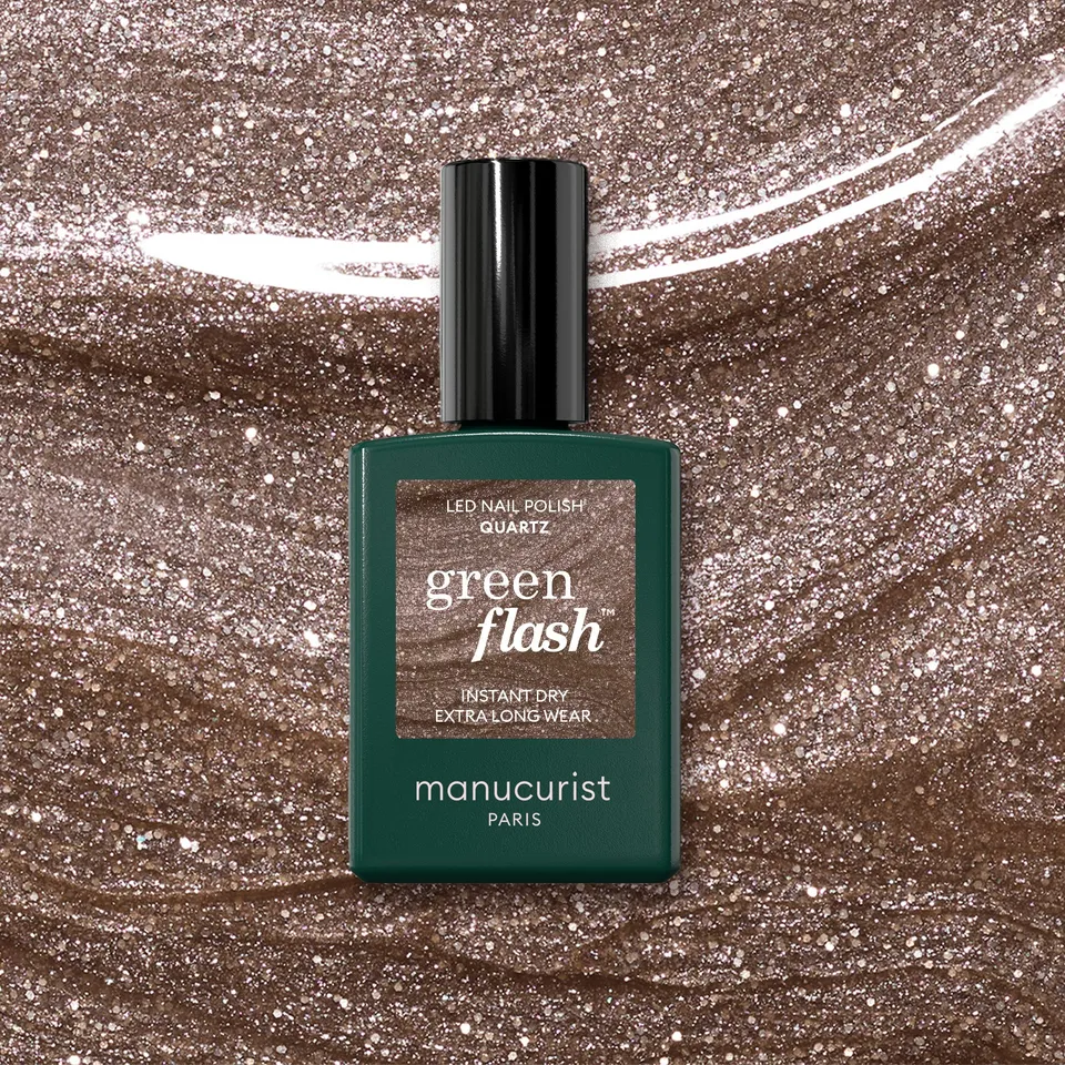 manucurist-green-flash-quartz-semipermanenter-gel-nagellack-braun-glitzer image 1
