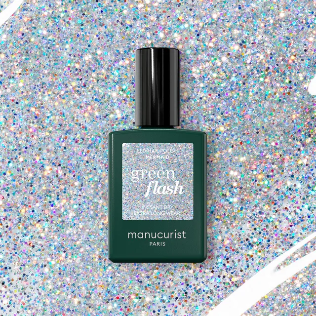 manucurist-green-flash-mermaid-transparenter-holografischer-glitter-nagellack-si image 1