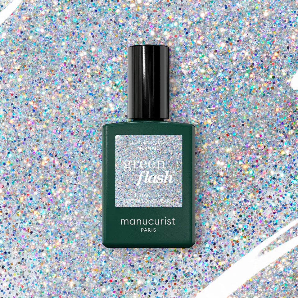 manucurist-green-flash-mermaid-transparenter-holografischer-glitter-nagellack-si image 1