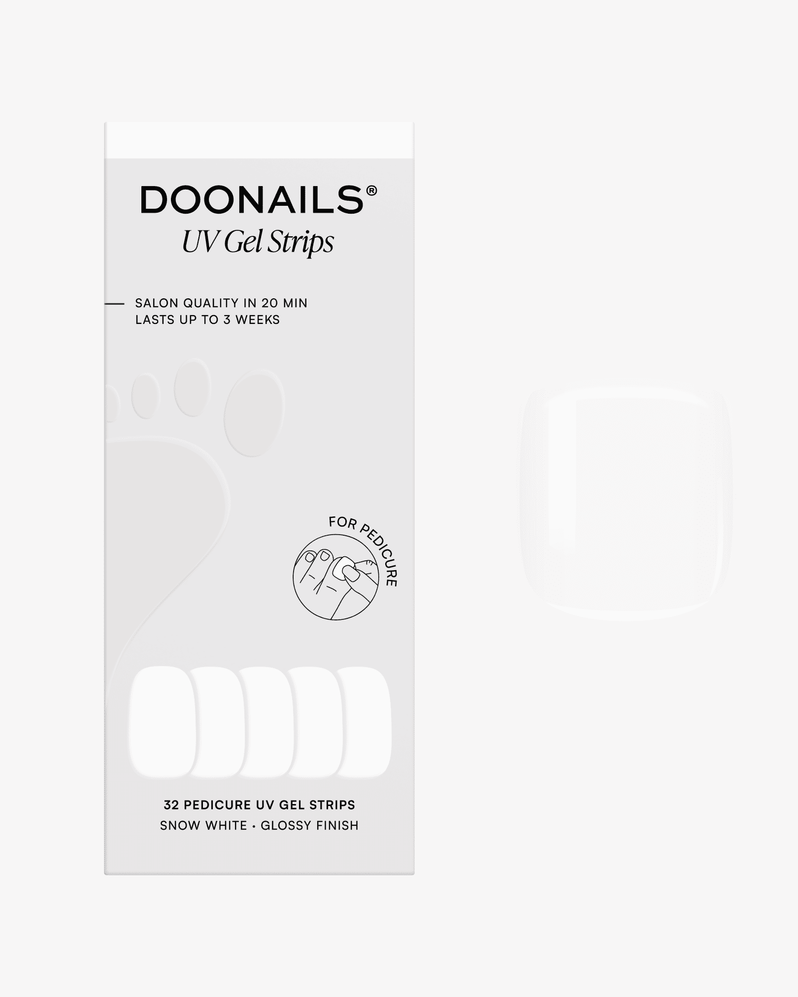 doonails-snow-white-pedik-re-uv-gel-strips image 1
