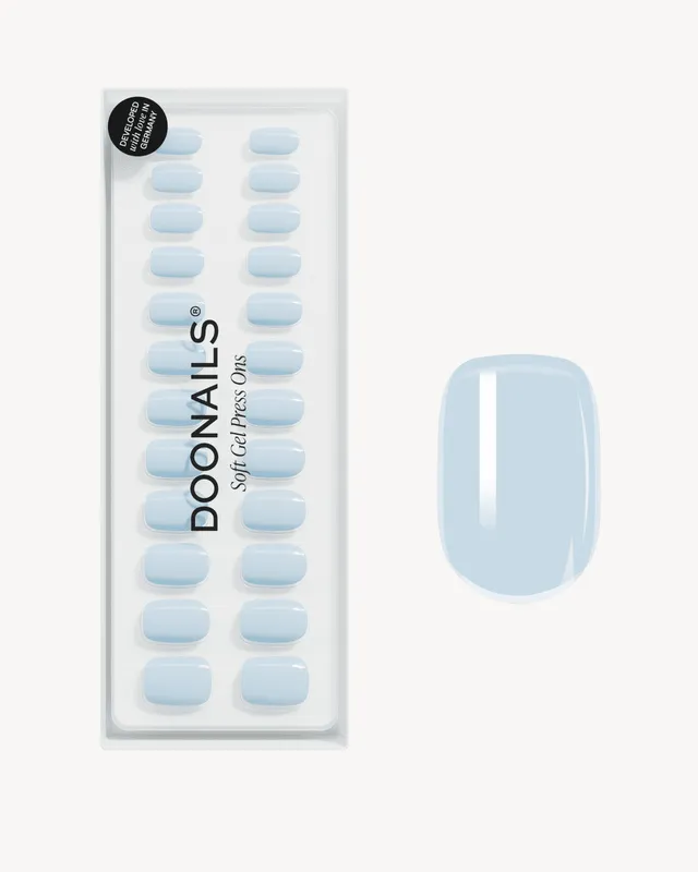 doonails-powder-blue-extra-short-square-soft-gel-press-ons image 1
