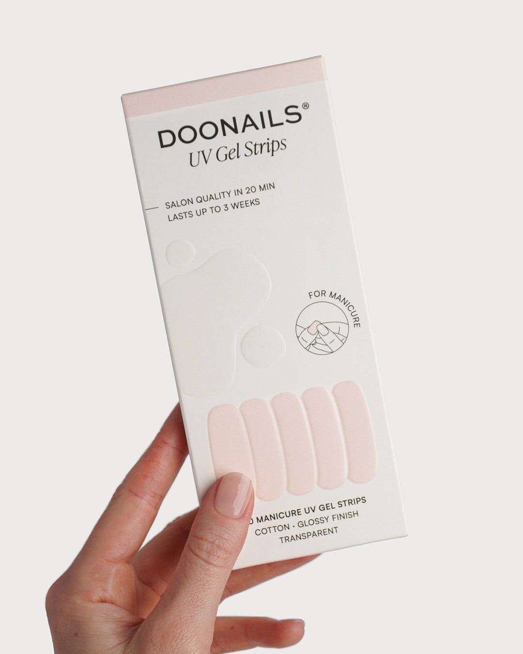 doonails-cotton-uv-gel-strips-nude-soap-nails image 3