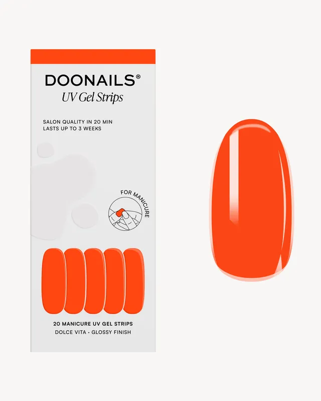 doonails-dolce-vita-uv-gel-strips-orange image 1