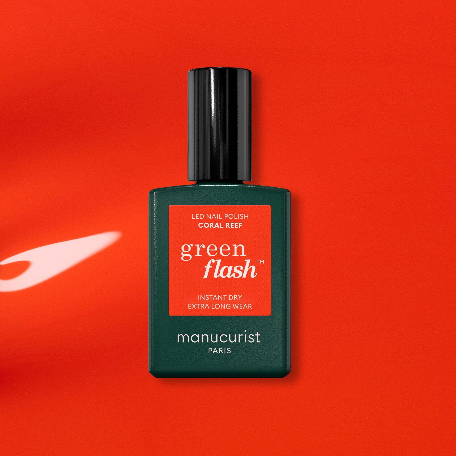 manucurist-green-flash-coral-reef-orangeroter-led-nagellack image 1