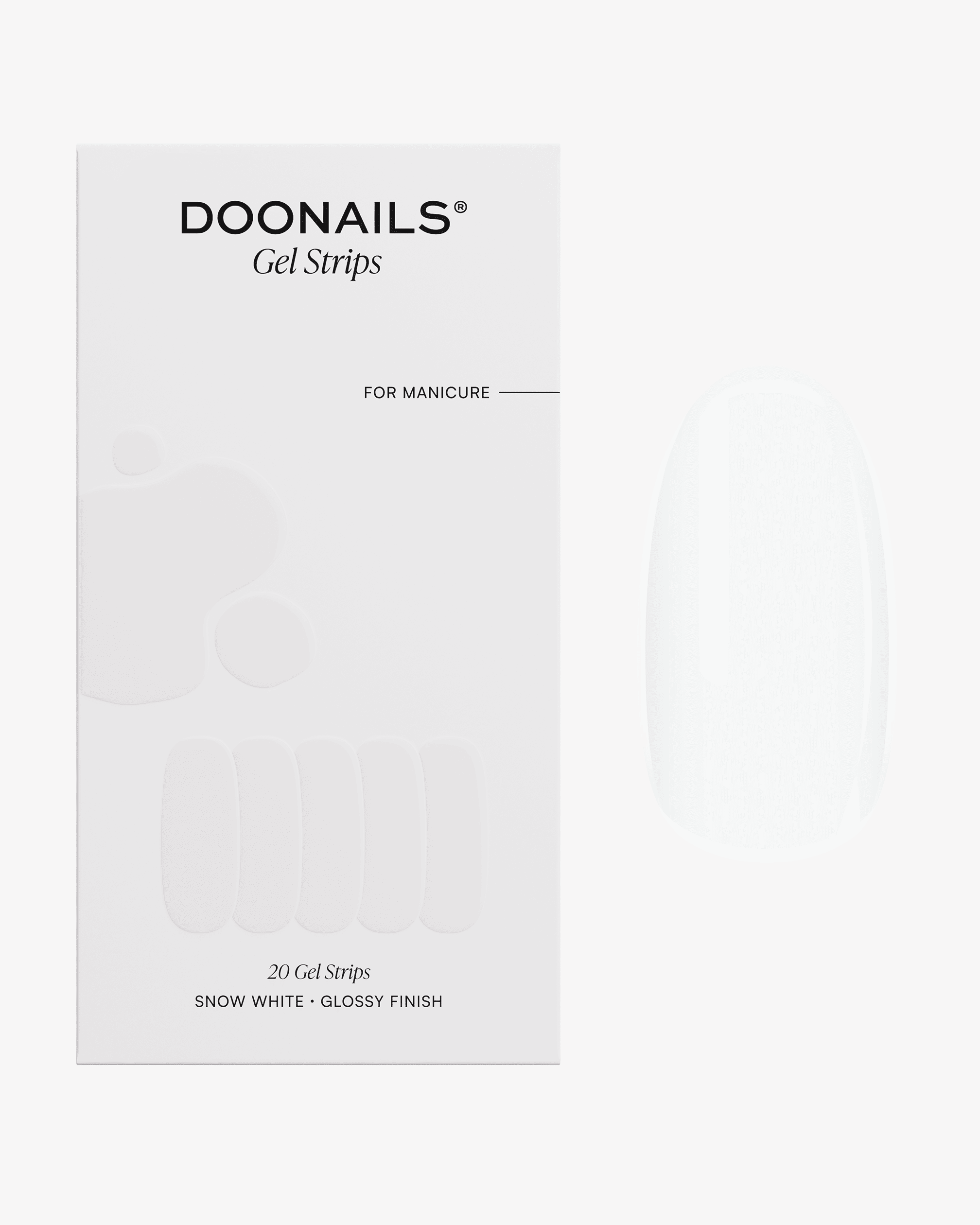 doonails-snow-white-uv-gel-strips image 1