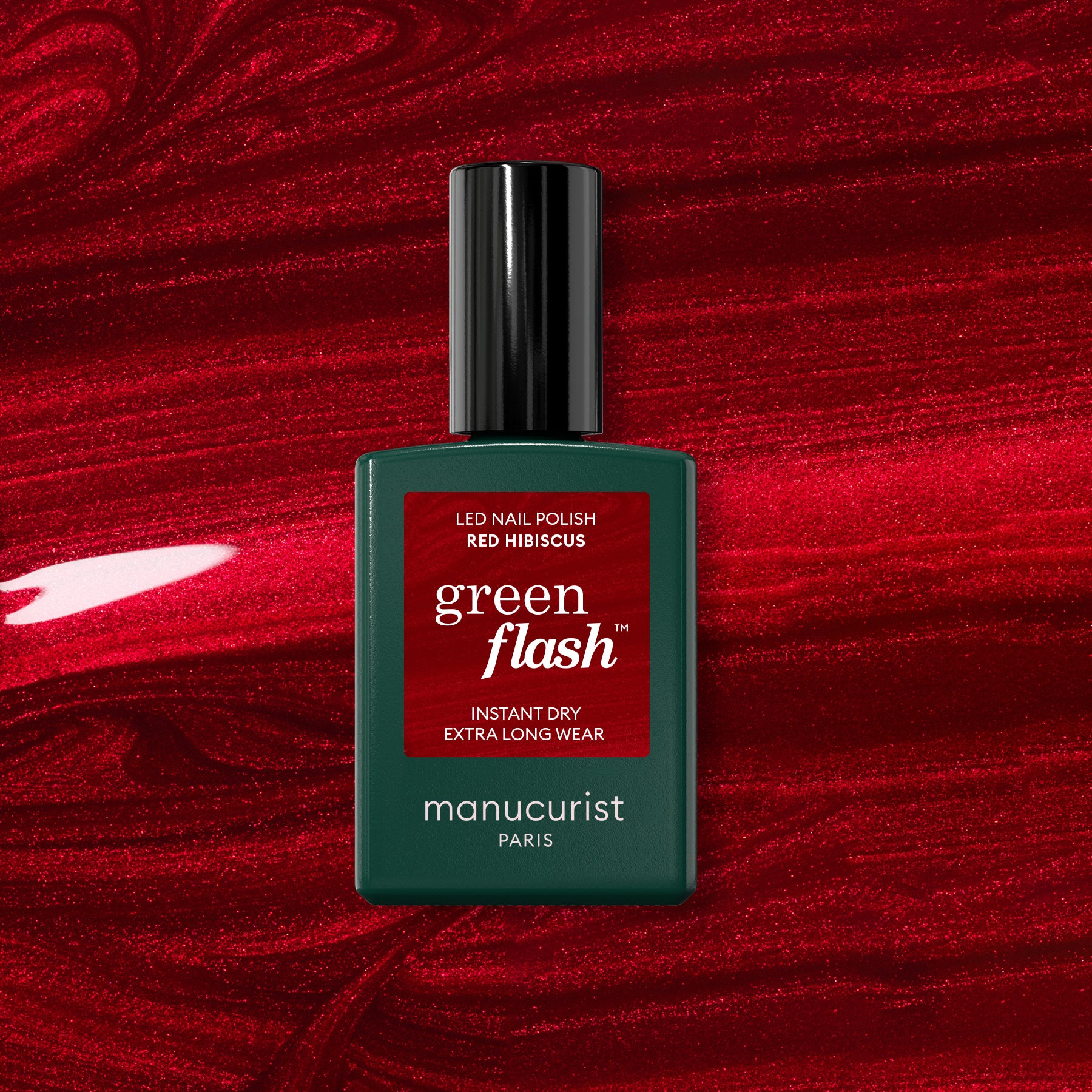 manucurist-green-flash-red-hibiscus-semi-permanenter-nagellack-irisierendes-rot image 1