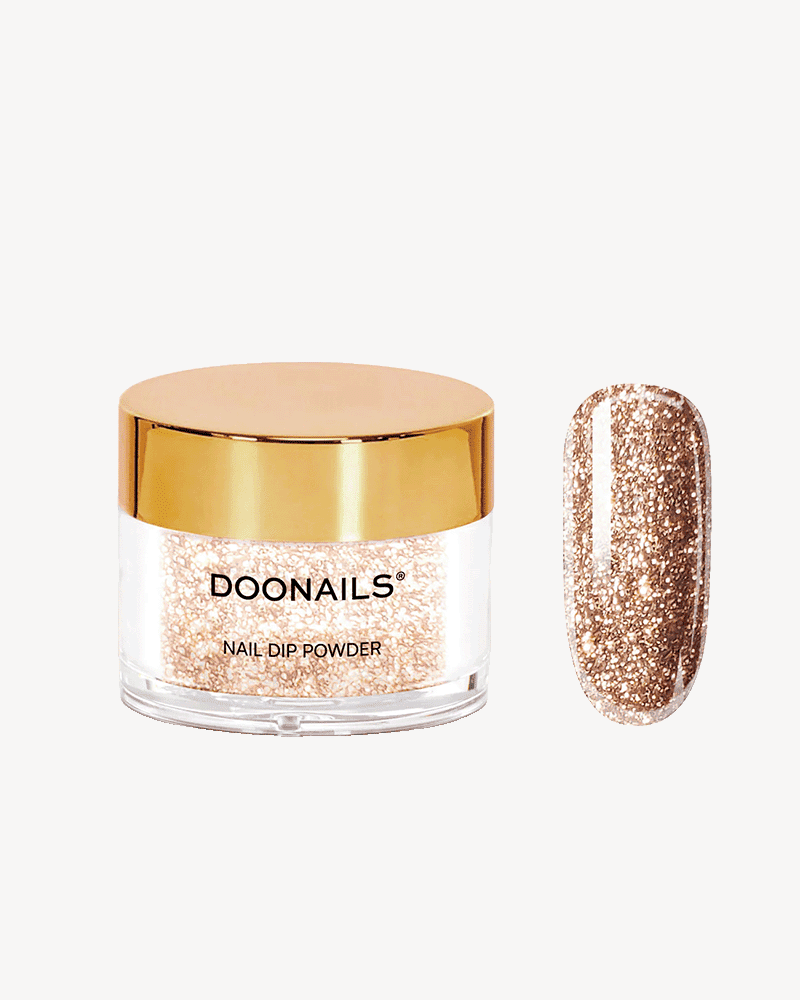 doonails-new-years-eve-dipping-powder-gold-glitter image 1