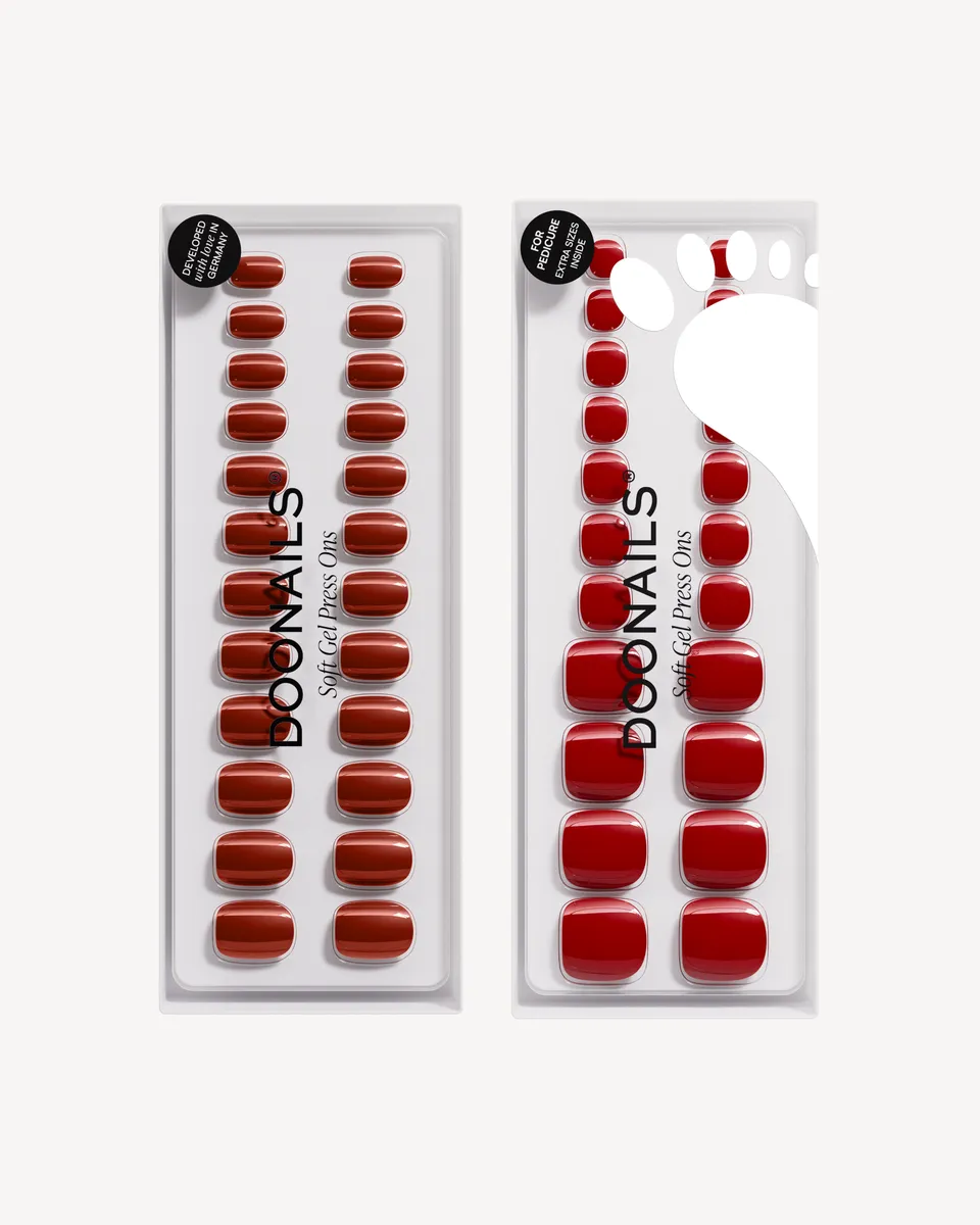 doonails-mon-cheri-extra-short-square-mani-pedi-set-soft-gel-press-ons image 1