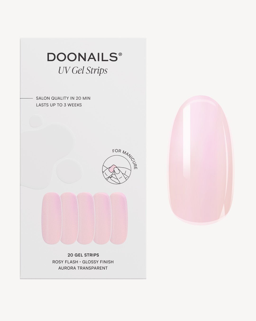 doonails-rosy-flash-uv-gel-strips image 1