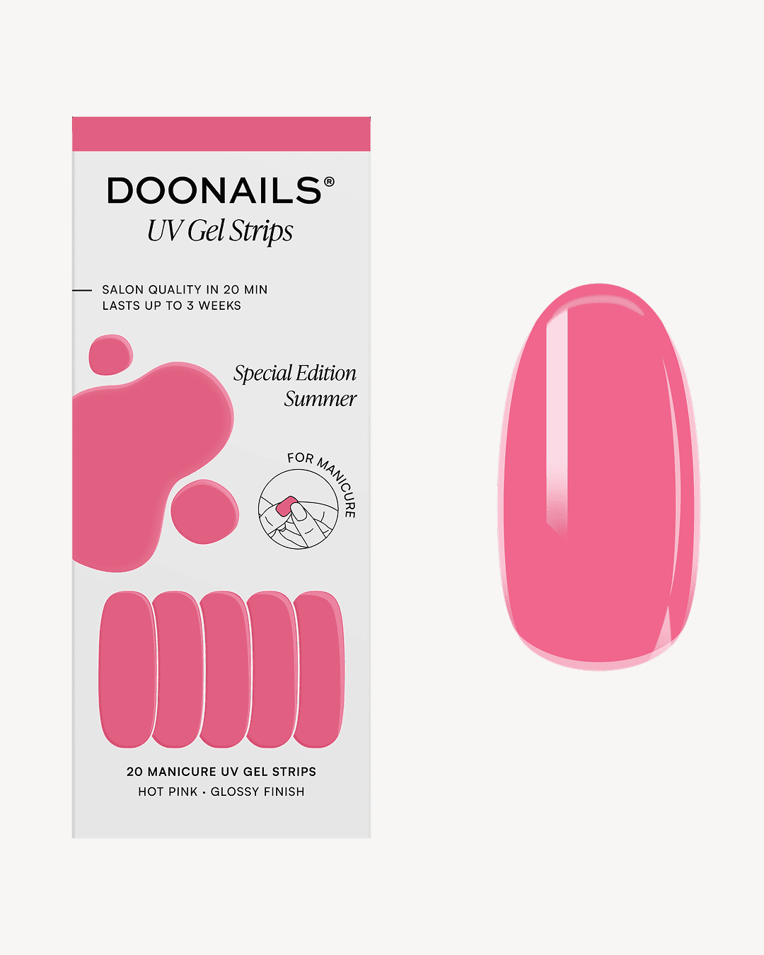 doonails-hot-pink-uv-gel-strips-golden-hour-special-edition image 1