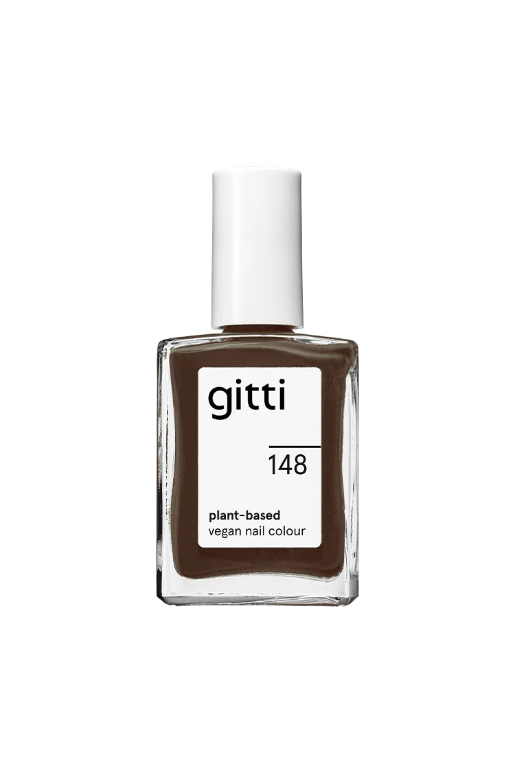 gitti-no-148-pflanzenbasierter-nagellack-intensives-braun image 1