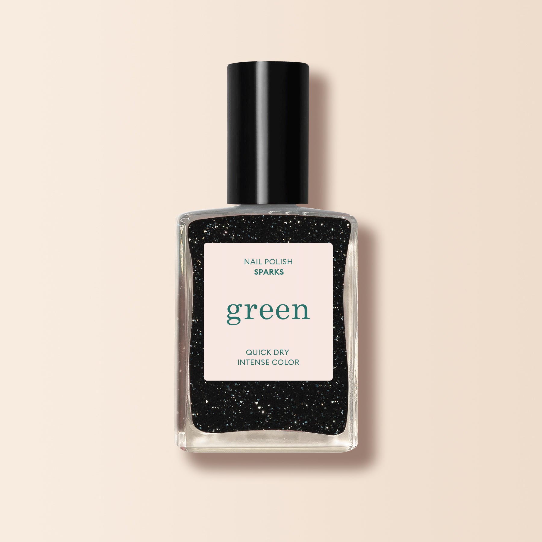 manucurist-green-sparks-nagellack-intensiv-schwarz-mit-silberglitzer image 1