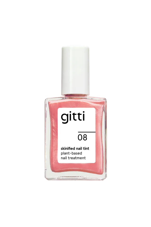 gitti-skinified-nail-tint-no-08-veganer-pflegelack-korall-ros-mit-silber-schimme image 1