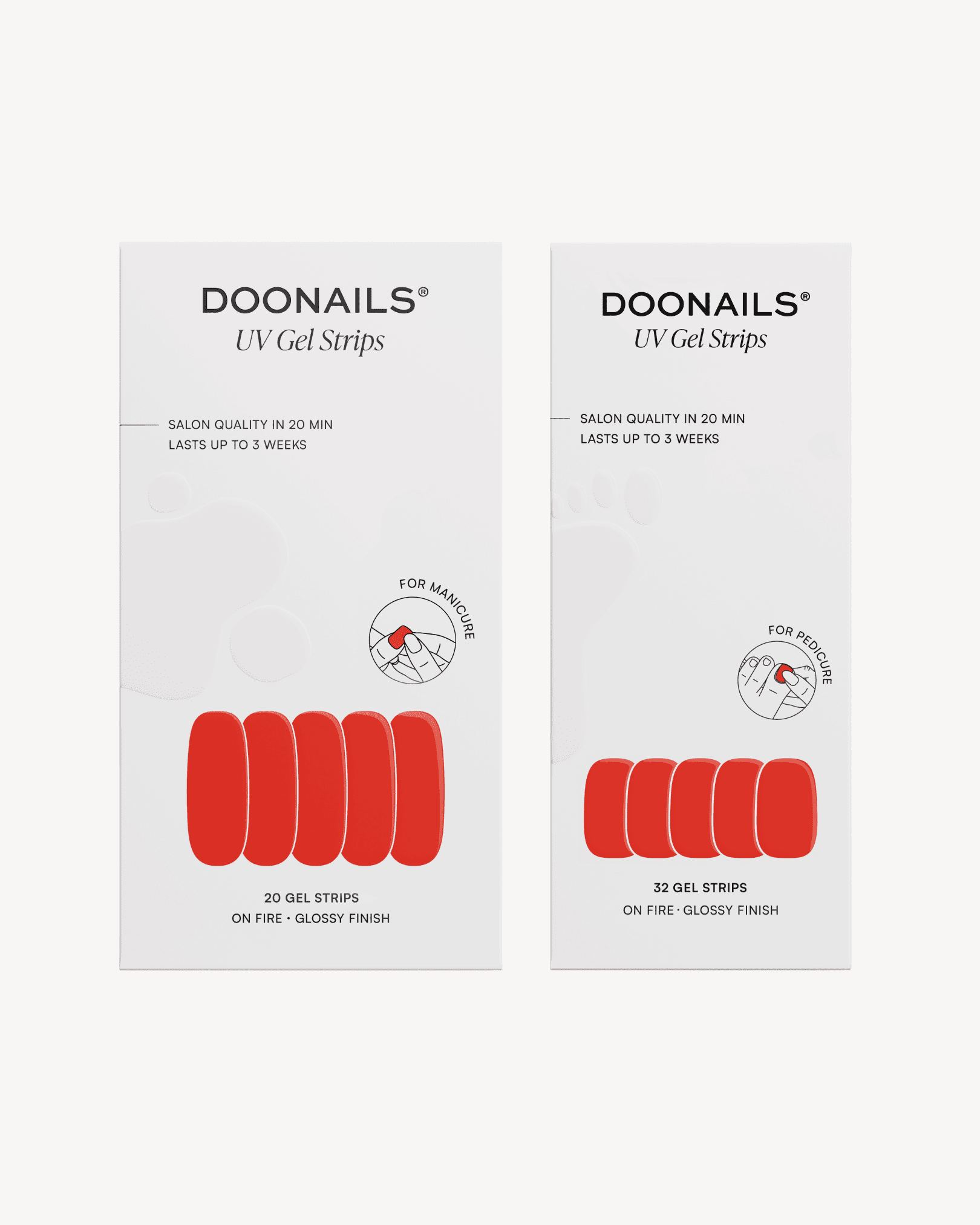 doonails-on-fire-mani-pedi-set-uv-gel-strips-kombi-set image 1