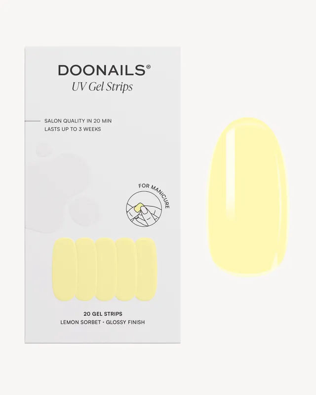 doonails-lemon-sorbet-uv-gel-strips image 1