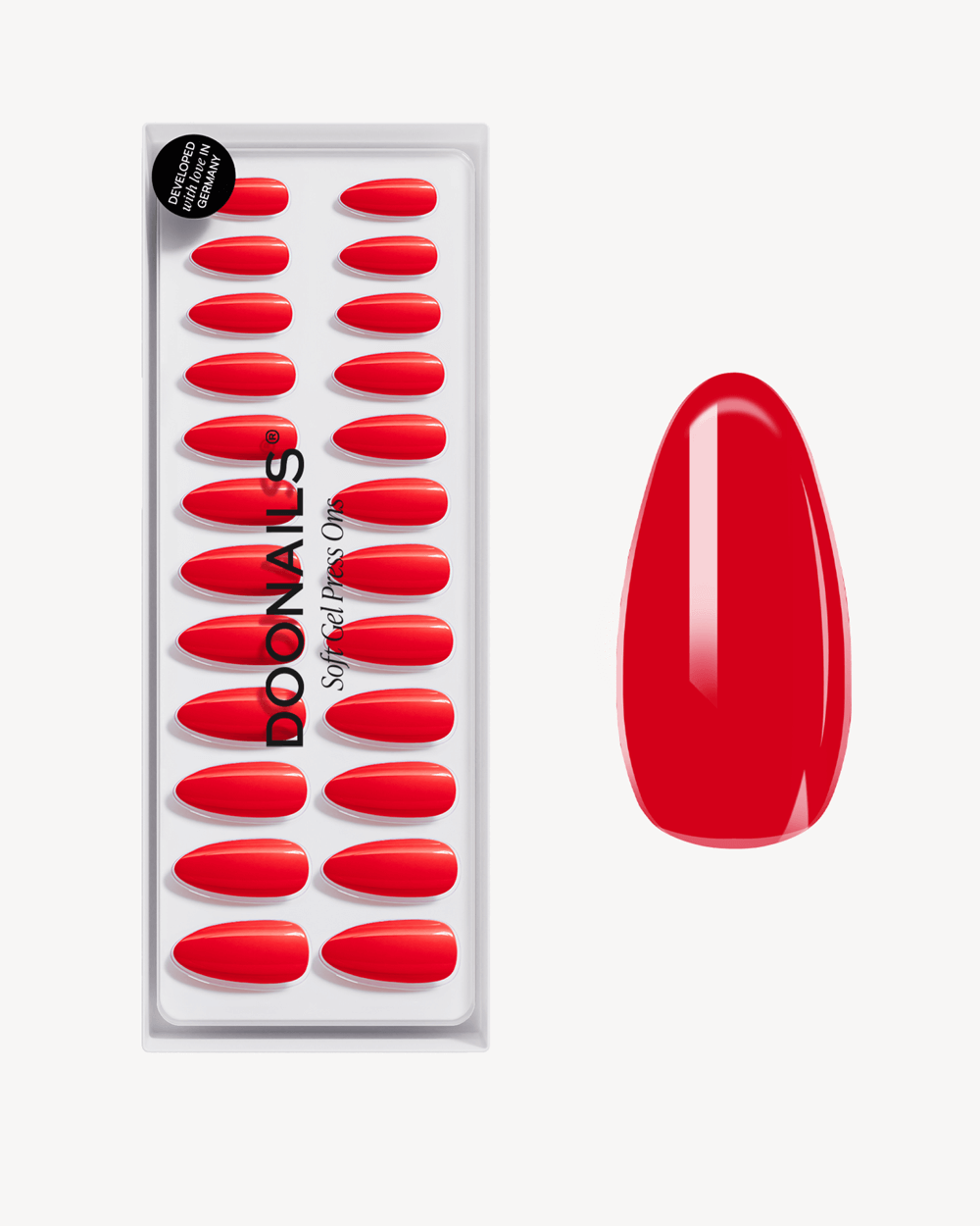 doonails-rose-red-medium-almond-soft-gel-press-ons image 1