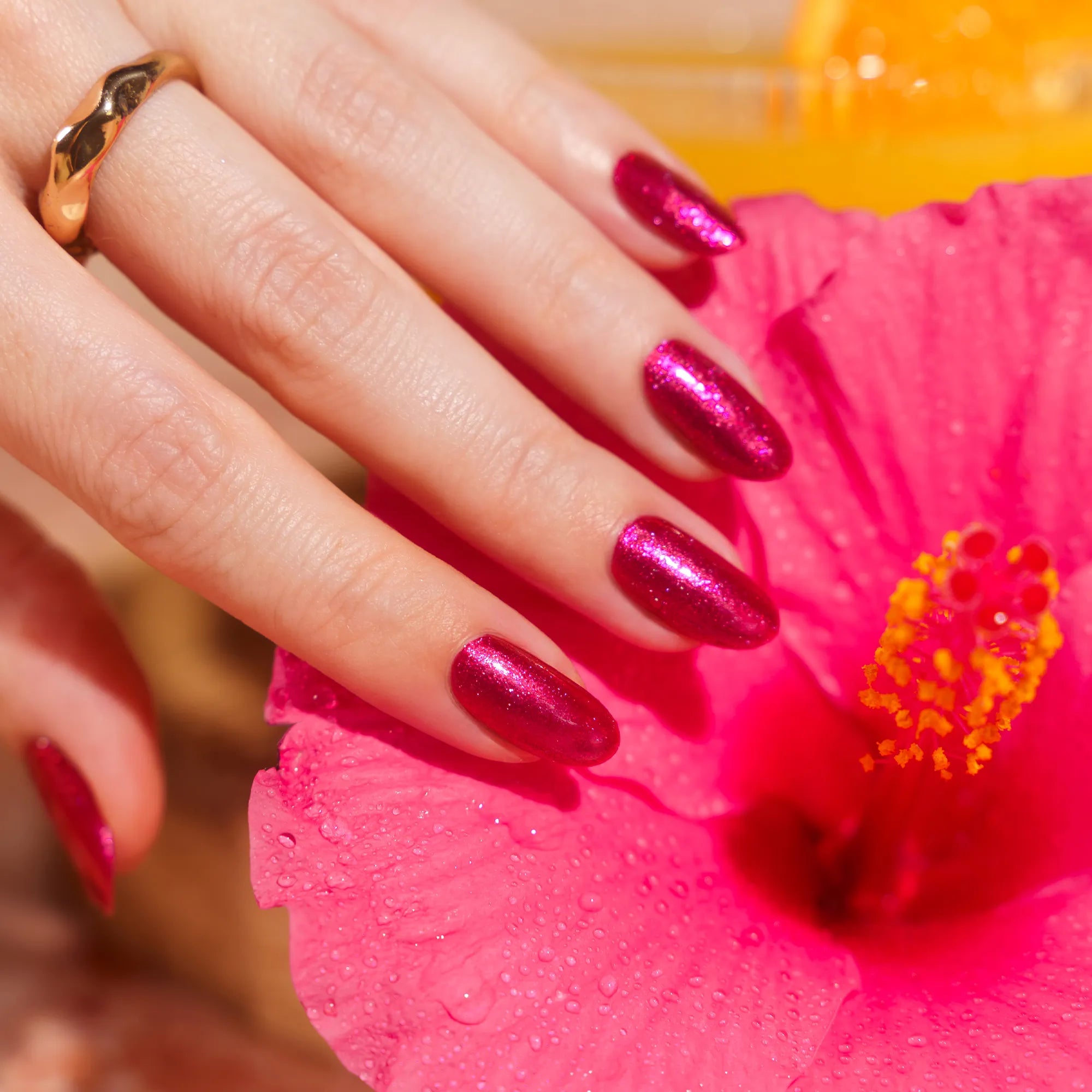 herzlack-sangria-spritz-veganer-nagellack-pink-multichrome-mit-schimmer-11ml image 7