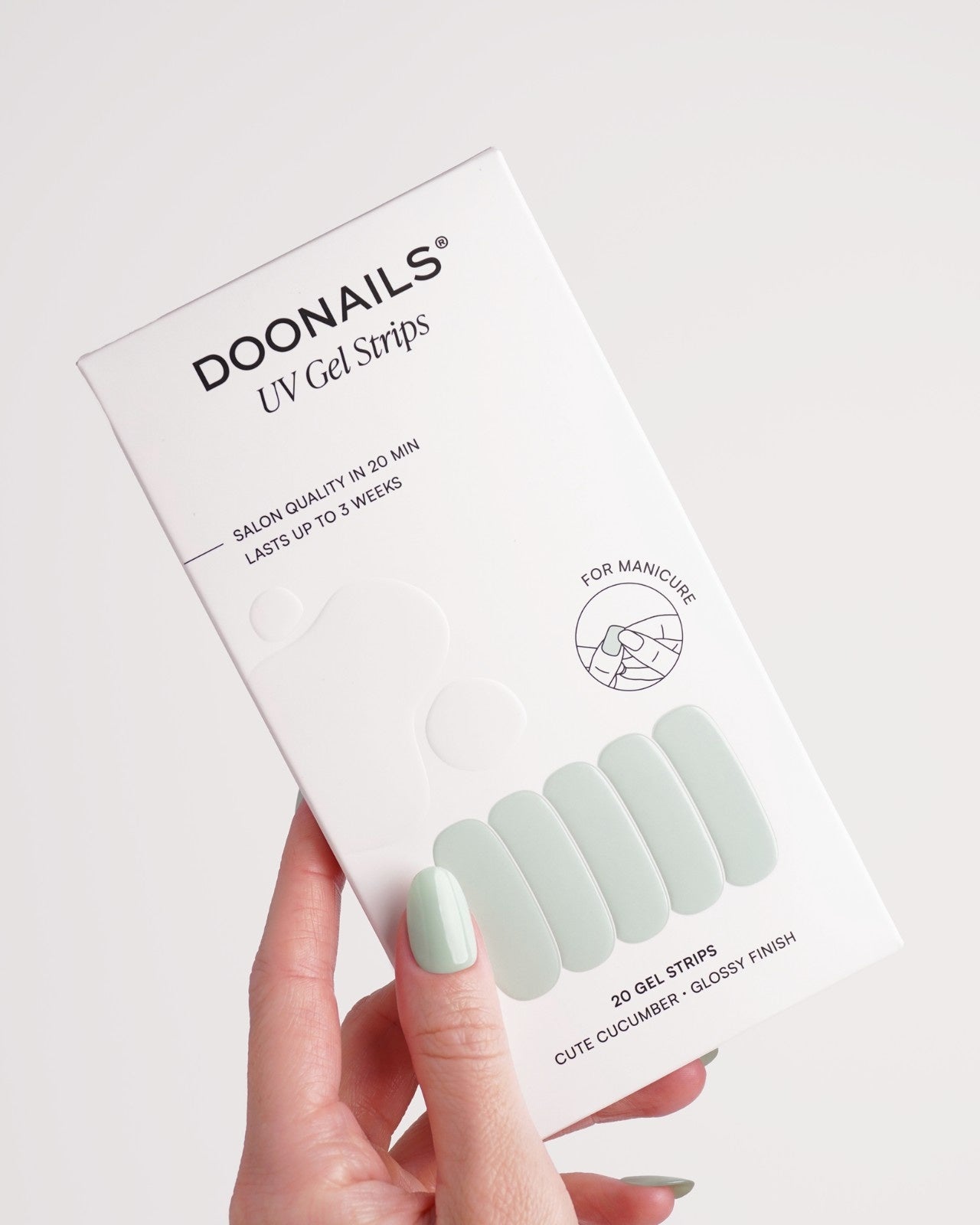 doonails-cute-cucumber-uv-gel-strips-pastellgr-n image 3
