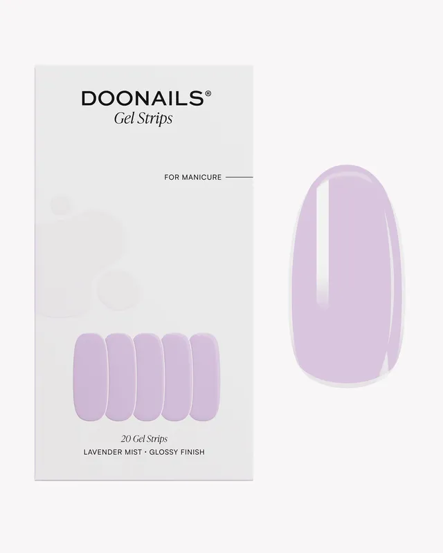 doonails-lavender-mist-uv-gel-strips-pastell-lila image 1